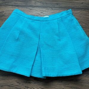 Zara Turquoise Textured Skirt
